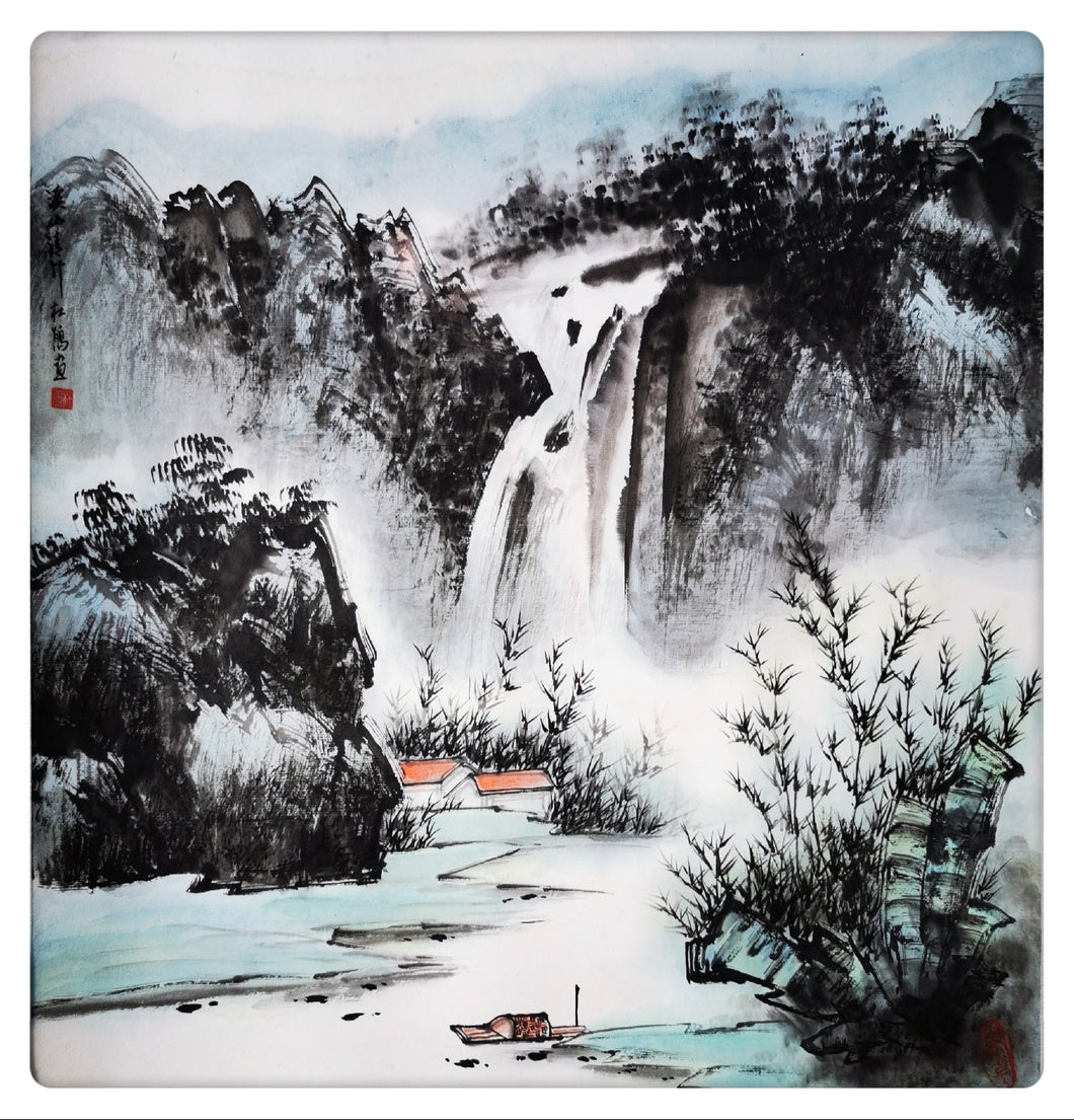 Landscape - Waterfall and Bamboo